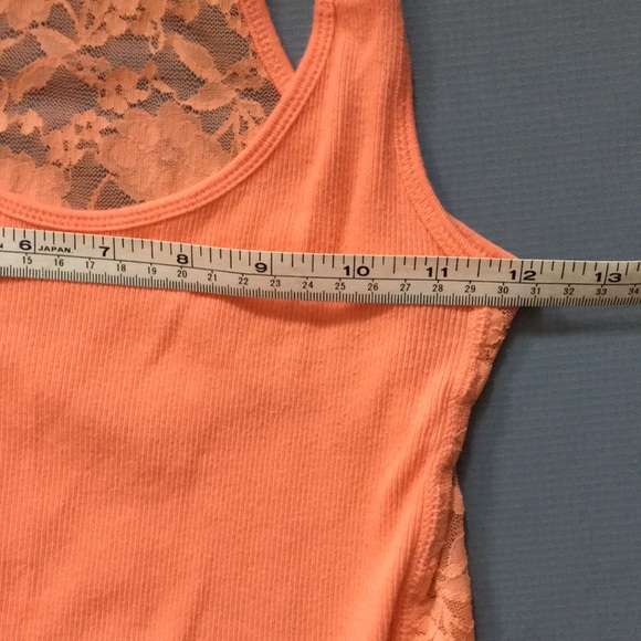 🧡American eagle peach lace tank top- XS - Picture 8 of 12